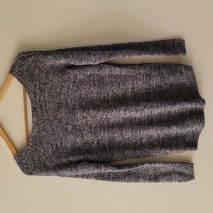 Gray knit sweater